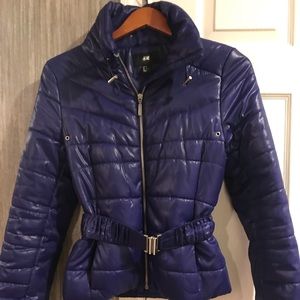 Purple down H and M jacket